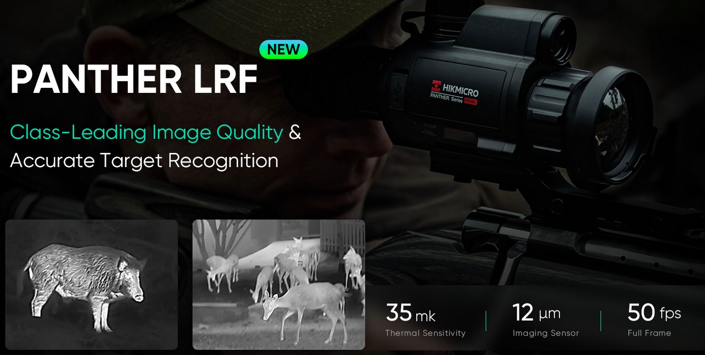 HIKMICRO PANTHER LRF PH35L Scope THERMAL Telemetro 16G 3.1/24.8x 1024×768 Oled Lens 35mm (A)